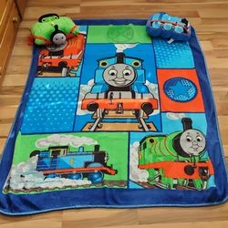 Thomas The Train Blanket And Two Matching Pillows