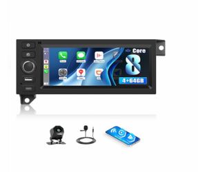 Car Stereo Radio Dodge Ram 94-2002, Jeep Wrangler 97-2002, Wireless CarPlay Android Auto, 6.86” Touch Screen Head Units, Backup Camera