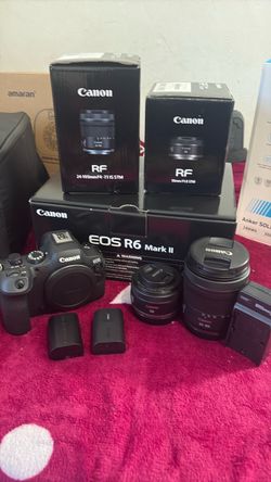 Canon EOS R6 Mark II with lenses