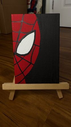 Hand Painted Spider-Man Painting 🕷️