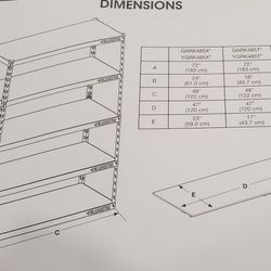 Heavy duty Shelving New Open Box