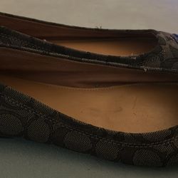 Women’s Black Coach size 11 Ballet Flats