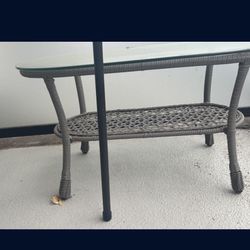 PIER ONE COFFE TABLE AND CARD TABLE 