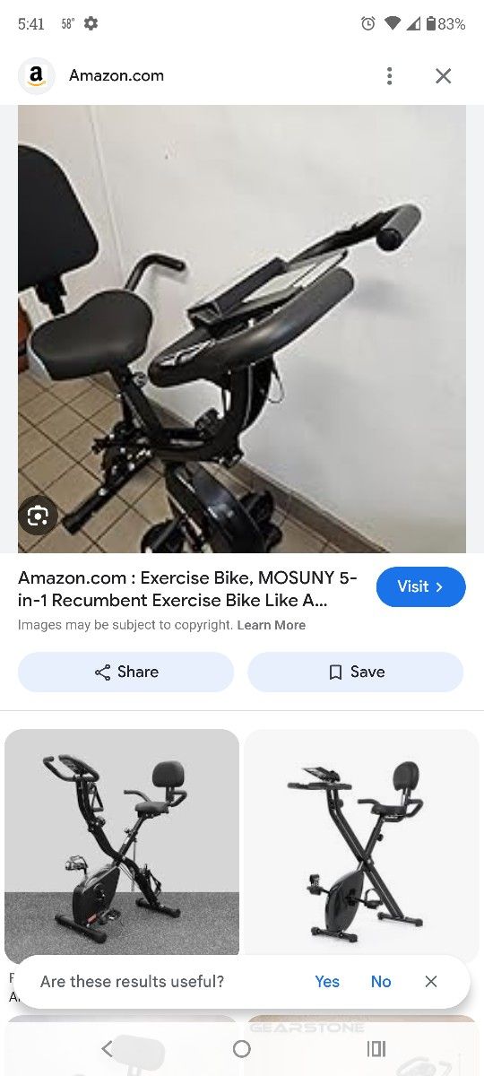 Folding Exercise bike, 5 In 1