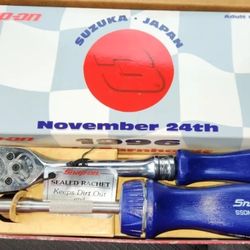 Snap on Tools Dale Earnhardt Sr Ratchet 3/8" & Magnetic Screwdriver & Diecast 