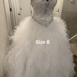 New White Dress Size 8