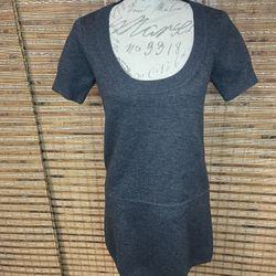 Theory Tops | Theory Jenilee B New Steady Wool Gray Tunic Sweater Dress