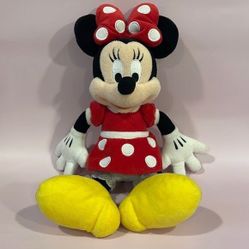 Disney Parks Minnie Mouse in Classic Red Polka Dot Dress and Yellow Heels 13” 