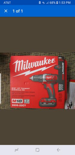 Milwaukee 2606-22CT M18 1/2" Cordless Drill Driver Kit