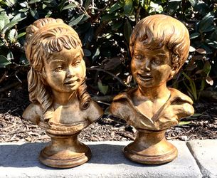 MCM Art- Busts Of Of Boy & Girl