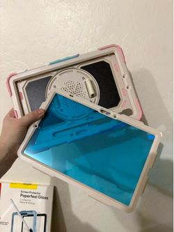 Case for Samsung Galaxy Tab A11+ Plus/A9+ Plus 11'', Full-Body Drop Protection Case with Screen Protector Pencil Holder [360° Rotating Hand Strap] &St