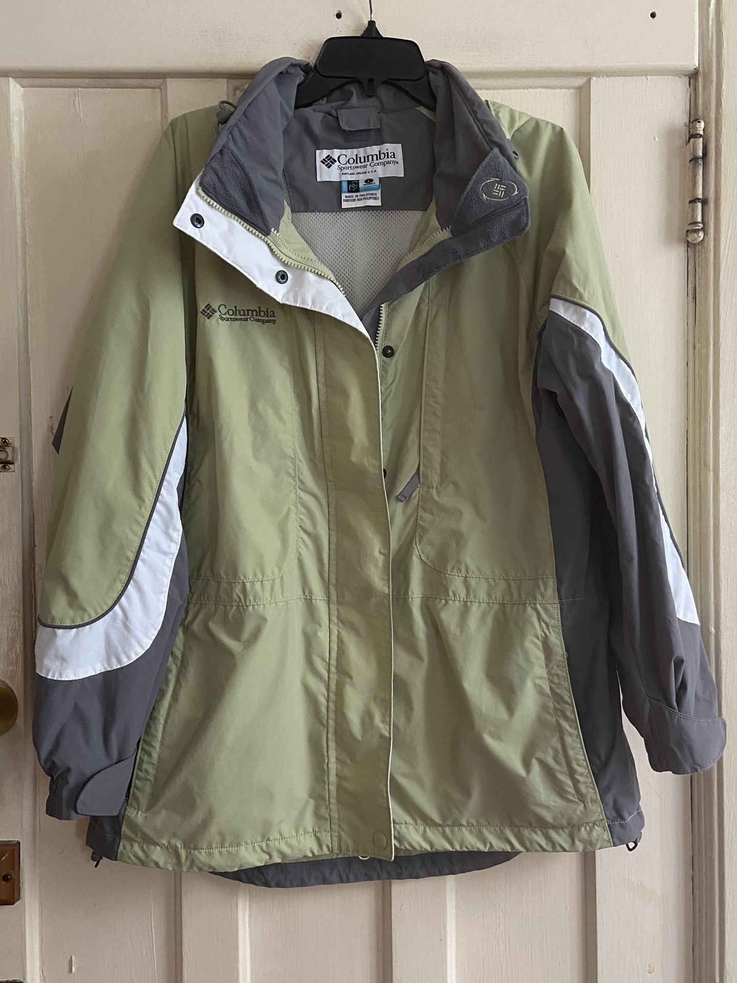 Columbia Sportswear Core Interchange Shell Windbreaker Jacket Women's L Green