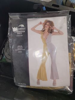 Women's Size L/XL Disco Jumpsuit Halloween Costume