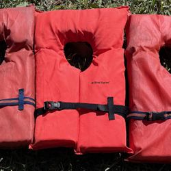 Boat Life Jackets, Four for $20, or $7 each