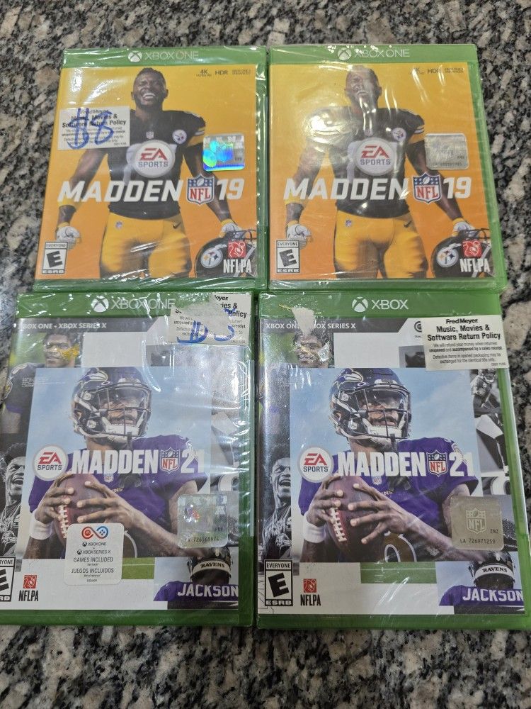 Xbox X S One Games Madden 19 21 $5 Each