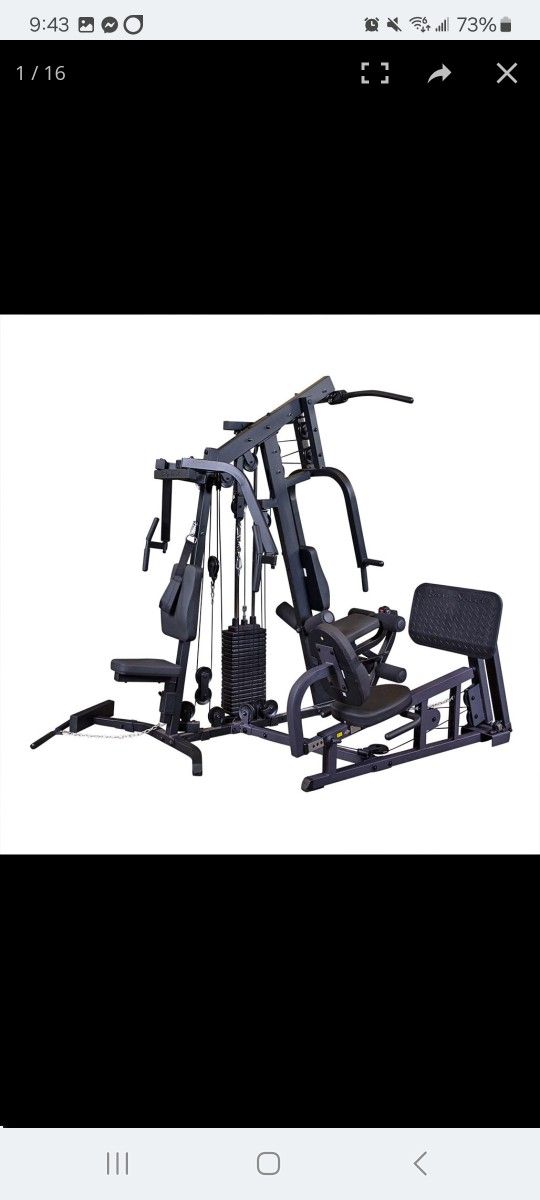 Body-Solid EXM2500B Home Gym including leg press