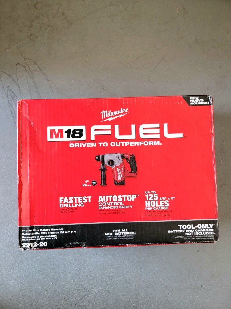 Milwaukee 1" Rotary Hammer Brushless Fuel M18