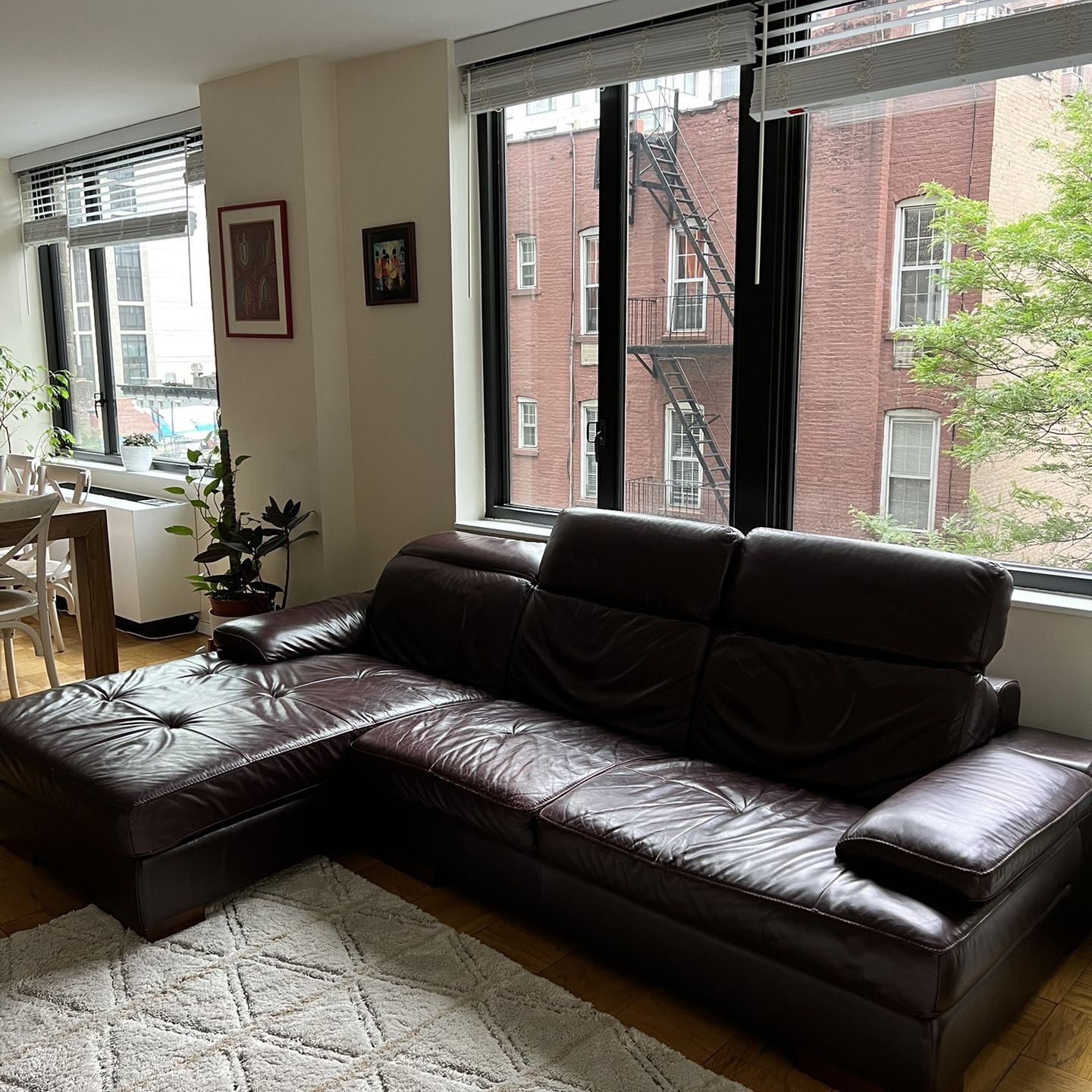 May 2024 - Updated Price- Leather Couch For sale