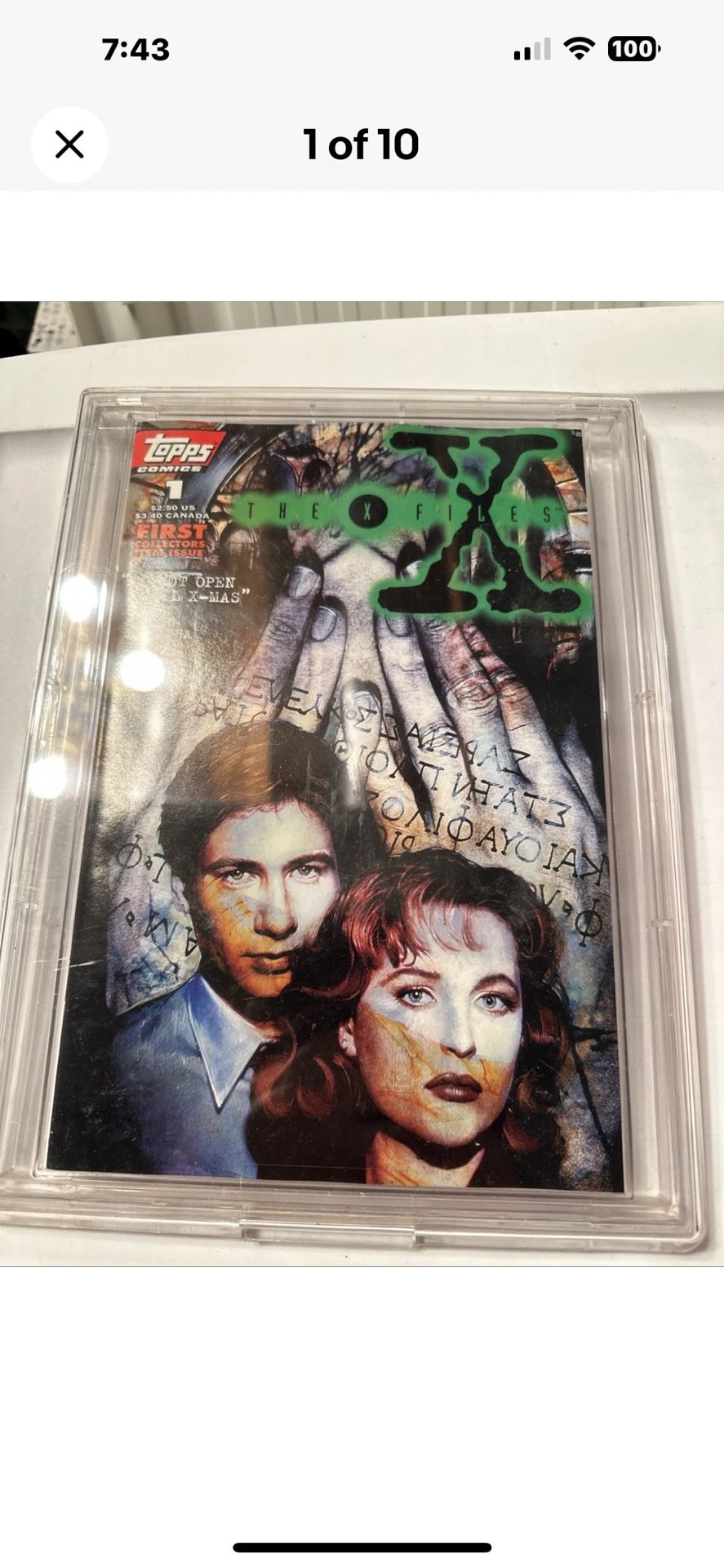 “The X Files” Number 1 First Printing 1995 (Topps Comics)