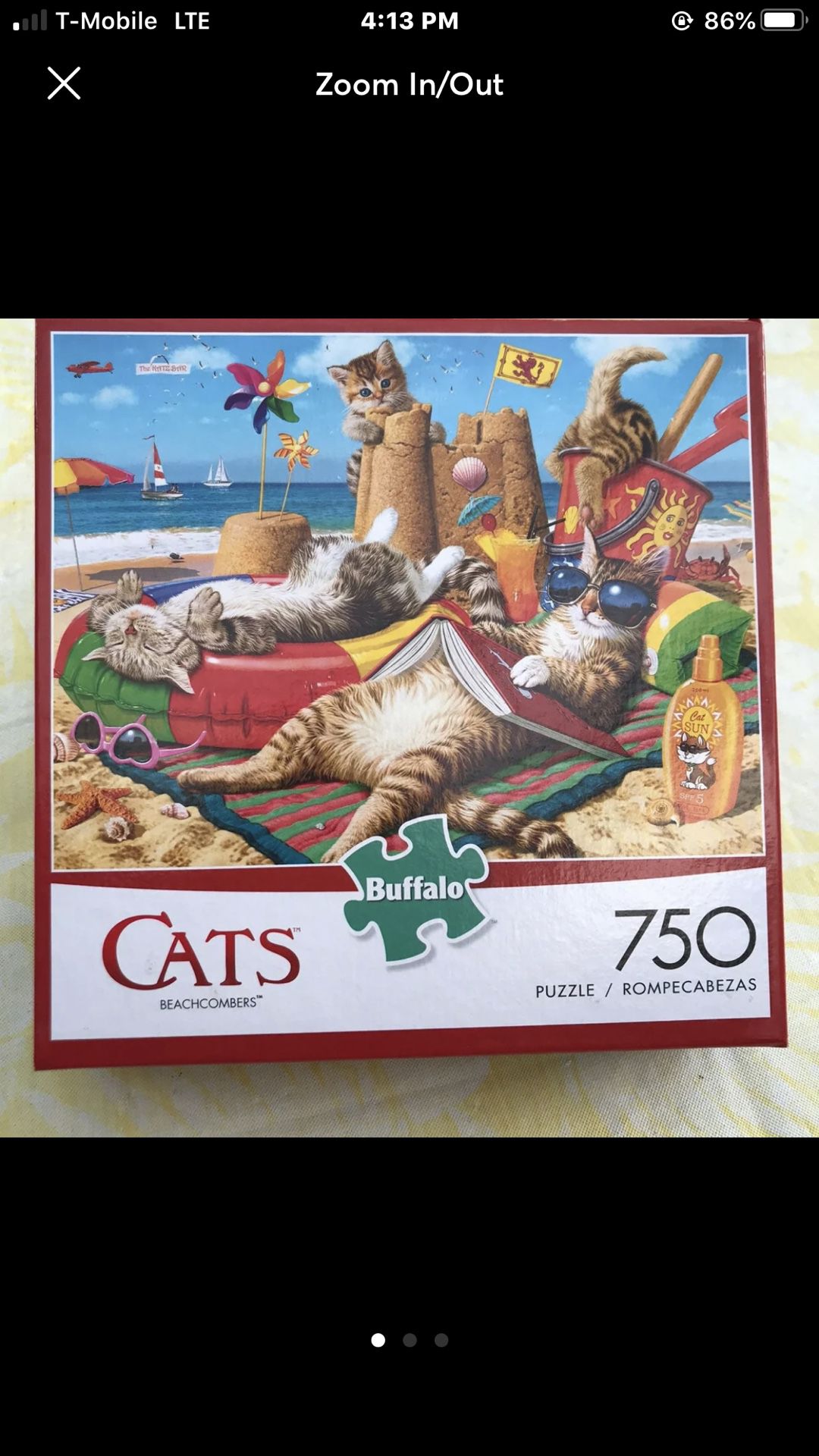 NEW!!! 750 Piece Puzzle “BEACHCOMBERS” CATS