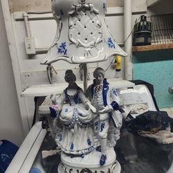 Porcelain Figurine Lamp