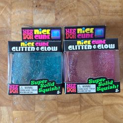Needoh Nice Cube Glitter And Glow PINK ONLY