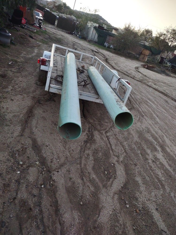 10 inch Drain PVC Pipe Used About 10 Feet Long 65 Each Have 2