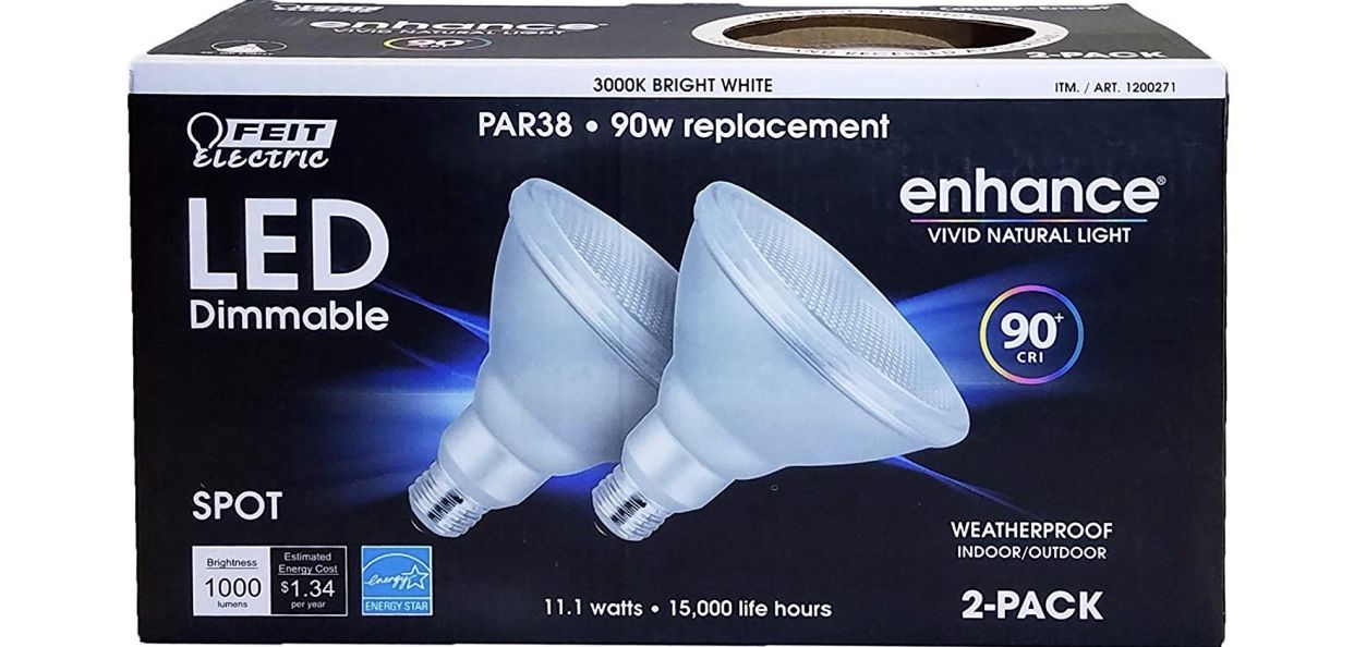 led spot bright white (2 pack)