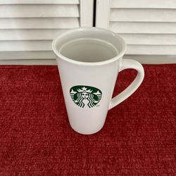 Starbucks 2012 16oz Coffee Mug Cup White Ceramic Tall Mermaid Siren Logo 