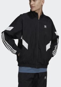 ジャケット・アウター adidas REKIVE WOVEN TRACK JACKET adidas Rekive Woven Track Jacket Asia Sizing 'Black White