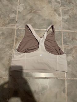 Lululemon Align Sports Bra Cream W/Tan Interior SZ 10