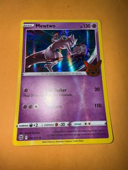 Mewtwo Pokemon card
