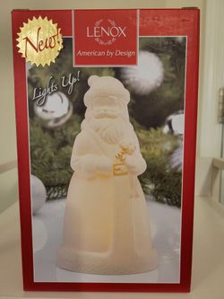 Lenox All Is Bright Light-Up Santa Christmas Figurine