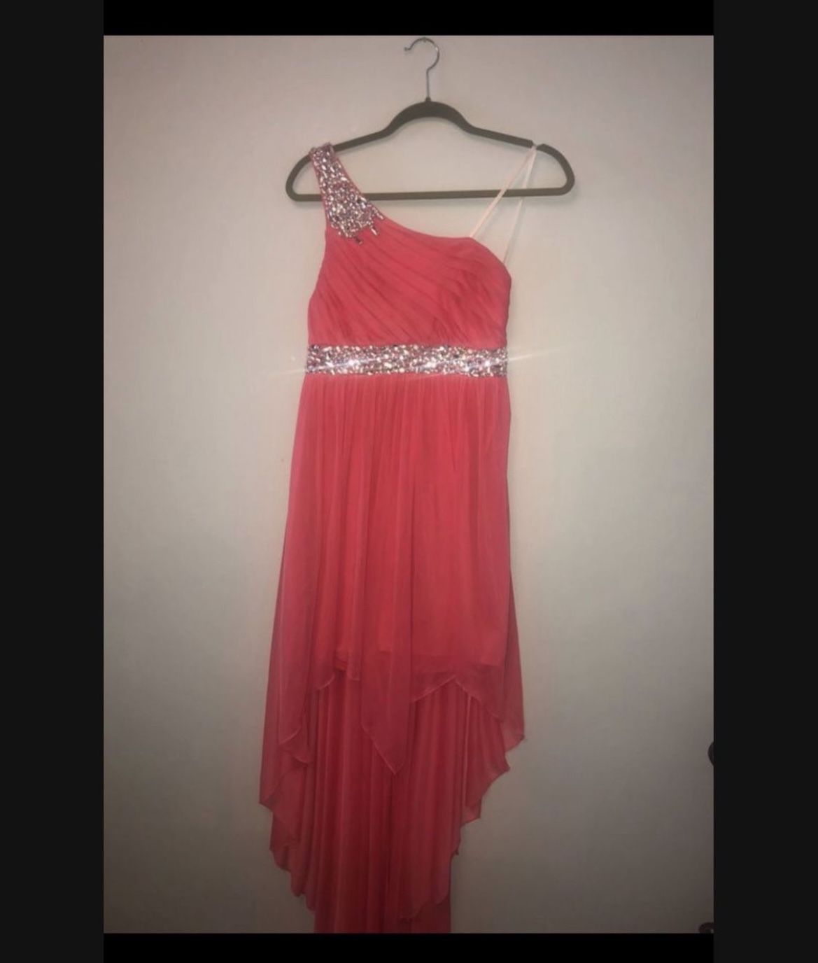 Coral Party Juniors Dress