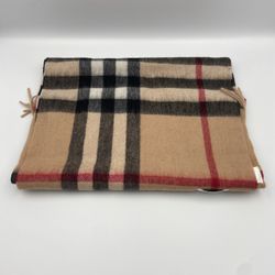 Burberry Check Cashmere Scarf Archive Beige (Negotiable)