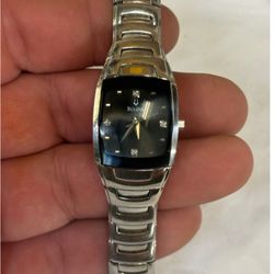 Bulova Diamond B2 Silver Tone Womens Watch! 