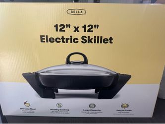 Bella Electric Skillet 12*12 inch Black - New Unused.
