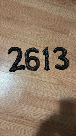 Cast Iron Address Numbers 1 2 3 6 9
