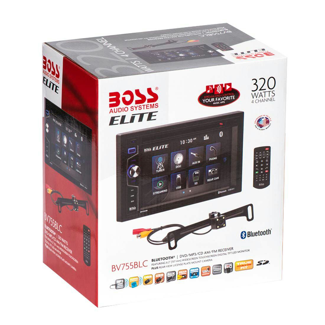 BOSS Audio - 6.2" - Built-in Bluetooth - In-Dash CD/DVD/DM Receiver - Black