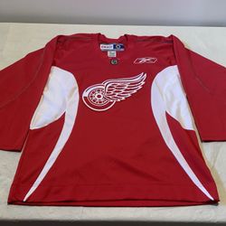 Detroit Red Wings Reebok Jersey Mens Medium Practice Clean Vintage Nhl Rbk