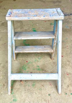Vintage Wooden Step Ladder