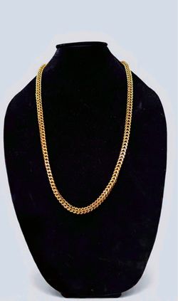 Solid 10 K gold Diamond Cut Franco Chain  6mm 30”, 67g