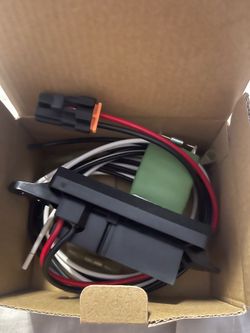 Fan blower motor resistor kit with harness