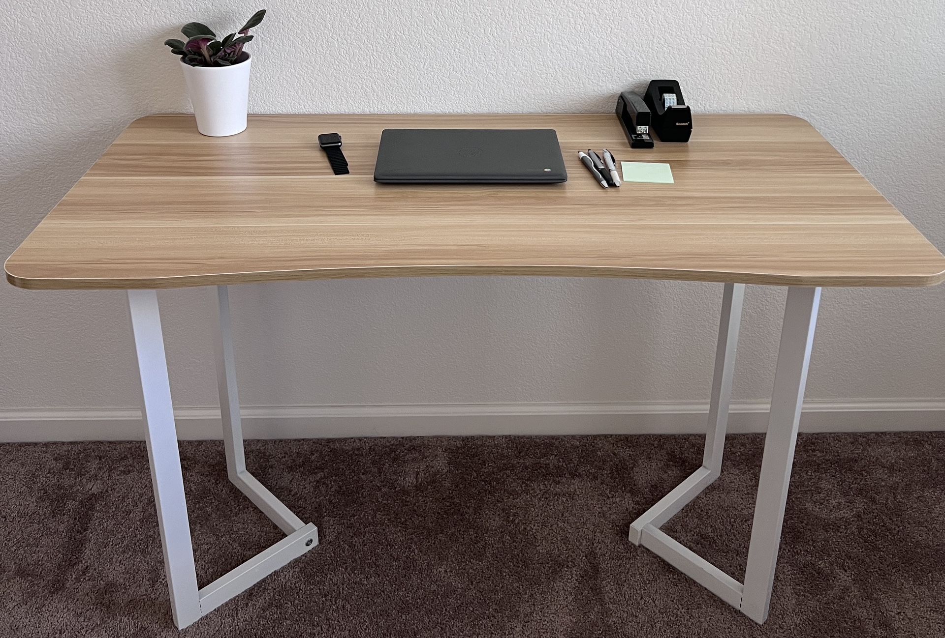 Beige Computer Working Table Desk