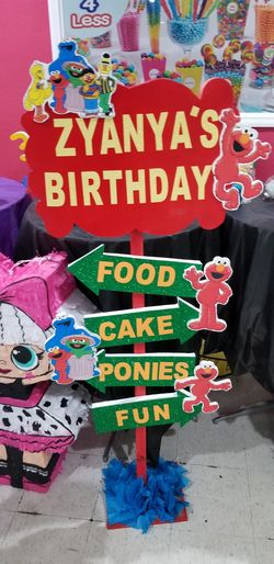 Sesame street party stand