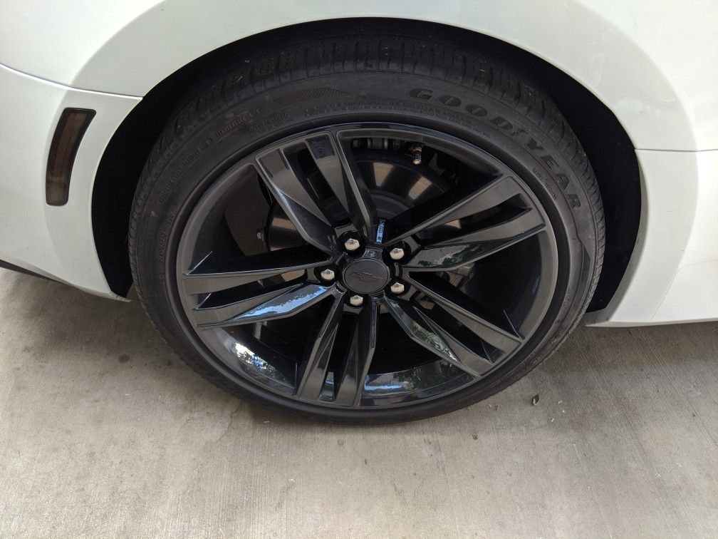 2016 - 2018 Chevy Camaro RS/SS 20 inch custom PVD gloss black rims with ...
