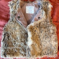 Zara 12-18 Mos Faux Fur Vest