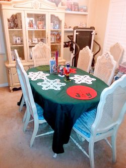 China Cabinet, Dinning Table with 8 chairs