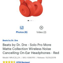 Beats Solo Pro Red New 