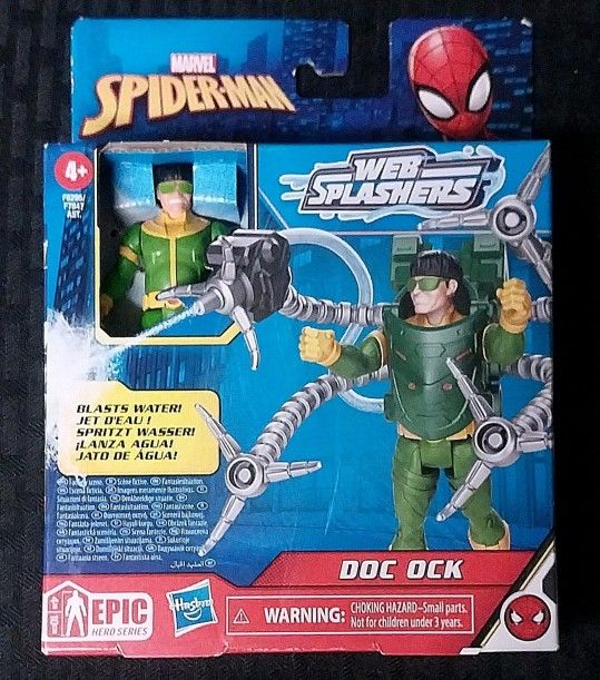 Spider-Man Action Figure Dr. Doctor Octopus DOC OCK 4-in Marvel Epic Hasbro NEW